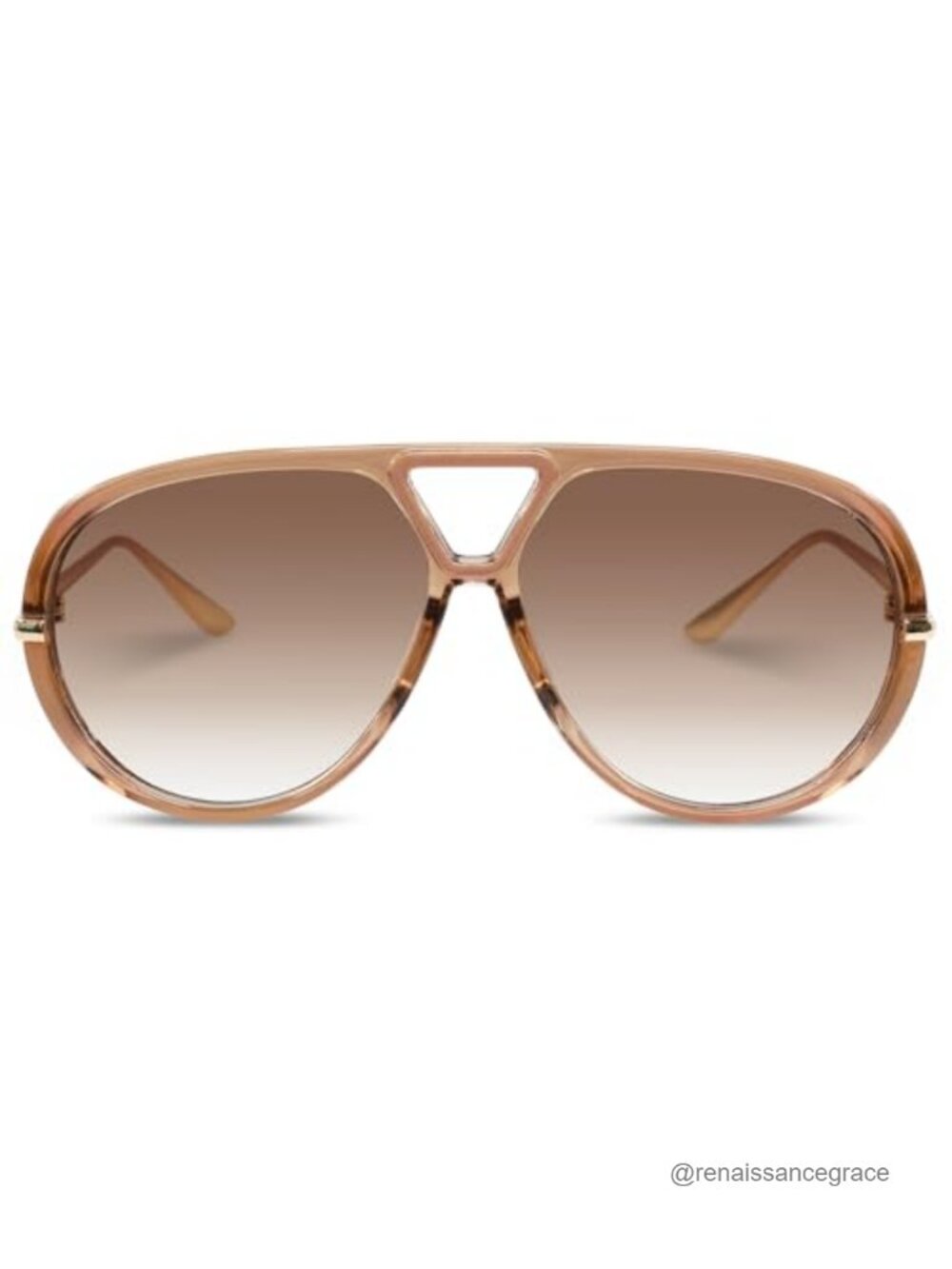 Retro Oversized Polarized Aviator Sunglasses for Women Men Metal Frame Square